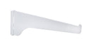 Knape & Vogt White Steel Regular Duty Bracket 16 Ga. 8 in. L 160 lb, Pack of 10