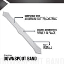 Amerimax 0.25 in. H X 2 in. W X 13.5 in. L White Aluminum K Downspout Strap, Pack of 50