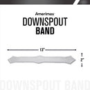 Amerimax 0.25 in. H X 2 in. W X 13.5 in. L White Aluminum K Downspout Strap, Pack of 50