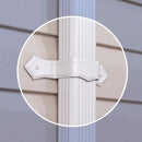 Amerimax 0.25 in. H X 2 in. W X 13.5 in. L White Aluminum K Downspout Strap, Pack of 50