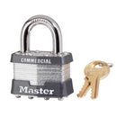 Master Lock 1-5/16 in. H X 1-3/4 in. W Laminated Steel Ball Bearing Locking Exterior Padlock, Pack of 6