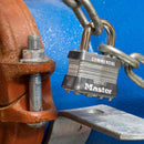Master Lock 1-5/16 in. H X 1-3/4 in. W Laminated Steel Ball Bearing Locking Exterior Padlock, Pack of 6
