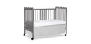 Carson Classic 3-in-1 Convertible Crib in Steel Grey Storm Grey