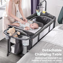 Baby Bassinet Bedside Crib - Grey