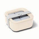 4.4 Cup Small Ceramic Coated Glass Food Storage Container Cream - Cream