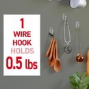3M Command Small Plastic Wire Hooks 1.625 in. L 9 pk, Pack of 12