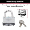 Master Lock 1-1/16 in. H X 1-3/4 in. W X 1-3/4 in. L Laminated Steel Breakaway Warded Padlock, Pack of 12