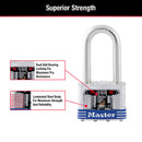 Master Lock 3-3/16 in. H X 1-9/16 in. W X 27/32 in. L Steel 4-Pin Cylinder Exterior Padlock