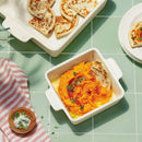 2pc Stoneware Square Baking Dish Set Cream - ™