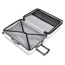 Hardside Large Checked Spinner Suitcase - White