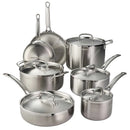 12 Piece Tri-Ply Clad Stainless Steel Cookware Set