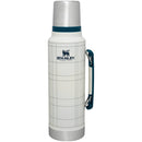 Classic Stainless Steel Bottle - Sour Cream/Navy Voyage Plaid