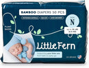 50ct Bamboo Newborn Diapers - Size N, Extra Soft, Sensitive