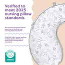 Uplift Nursing Pillow - Gray Gentle Leaves
