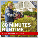 Toro 60V Max 24" Hedge Trimmer with 2.5Ah Battery (51840)