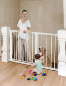 30" Tall Baby Gate - White