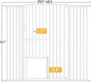 Extra Tall Pet Gate - White