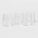 Stemless Wine Glass Set - 12oz, Set of 4