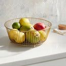 Delavan Collection Metal Wire Fruit Bowl Gold