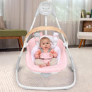 Simple Comfort Compact Soothing Baby Swing - Pink Chambray