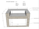 Segmental 54" Grill Cabinet