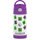 Kids' 12oz Stainless Steel FUNtainer Water Bottle - Minecraft Girl