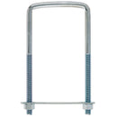 Hampton 3/8 in. X 3 in. W X 6 in. L Coarse Zinc-Plated Steel Square U-Bolt, Pack of 10