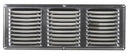 Air Vent 6 in. H X 16 in. L Mill Aluminum Undereave Vent, Pack of 24