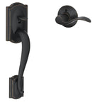 Schlage FE285CAM 716 ACC Combination Lockset, Lever Interior Handle, Left, Right, Mechanical Lock, Wave Design