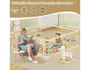 Wooden Baby Playpen - Adjustable Gate