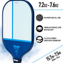 2 Player Poly Paddle with Ball Set - Blue