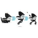 Gold Shyft DualRide Infant Car Seat and Stroller with Storage Bag & Canopy - Moonstone Gray