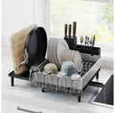 Expandable Dish Drying Rack - Silver and Black