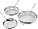 Stainless Steel 5-Piece Skillet Set - Silver