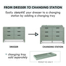 Colby 6-Drawer Dresser - Light Sage