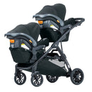 Infant Car Seat Adapter/Basket for Corso Flex Stroller - Black