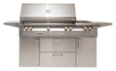 56" Standard Grill W/ Sideburner Cart LP