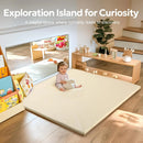 Thick Soft Non-Toxic Baby Play Mat - Beige