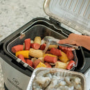 10 Liter XL Electric Fryer, Boiler, Steamer in Silver