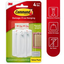 3M Command White Sawtooth Picture Hanger 4 lb 3 pk, Pack of 4