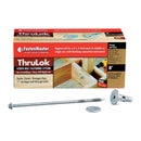 FastenMaster ThruLok No. 8 each X 8 in. L Hex Drive Hex Head Coarse Screw Kit