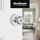 Kwikset SmartKey Tylo Smart Key Satin Chrome Entry Door Knob 1-3/4 in.