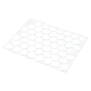 Prime-Line Round Plastic Screw Hole Cover 9/16 in. D X 0.3 in. L 53 pk White