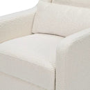 Swivel Glider with Storage Ottoman - Ivory Boucle