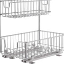 Sliding Undersink Organizer With Mounting Hardware - Chrome