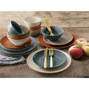 16pc Stoneware Siterra Painter's Palette Dinnerware Set, Service for 4