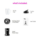 4 Piece Personal Blender MBR-0401WM, Black