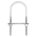 Hampton 5/16 in. X 2 in. W X 4-11/16 in. L Coarse Stainless Steel U-Bolt, Pack of 5