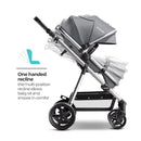 Meteor Stroller - Grey / Silver Frame