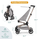 Lightweight Baby Stroller - Grey